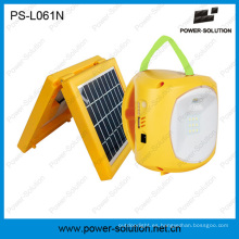 Linterna y lámpara solares portátiles de 4500mAh 6V con el cargador del teléfono para acampar o la iluminación de emergencia (PS-L061)